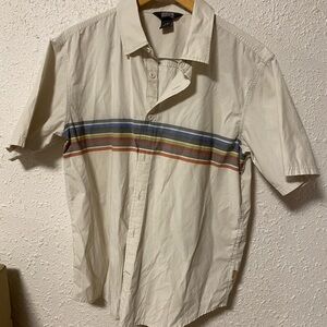 Outdoor Research Beige Shirt with Multicolor Stripes